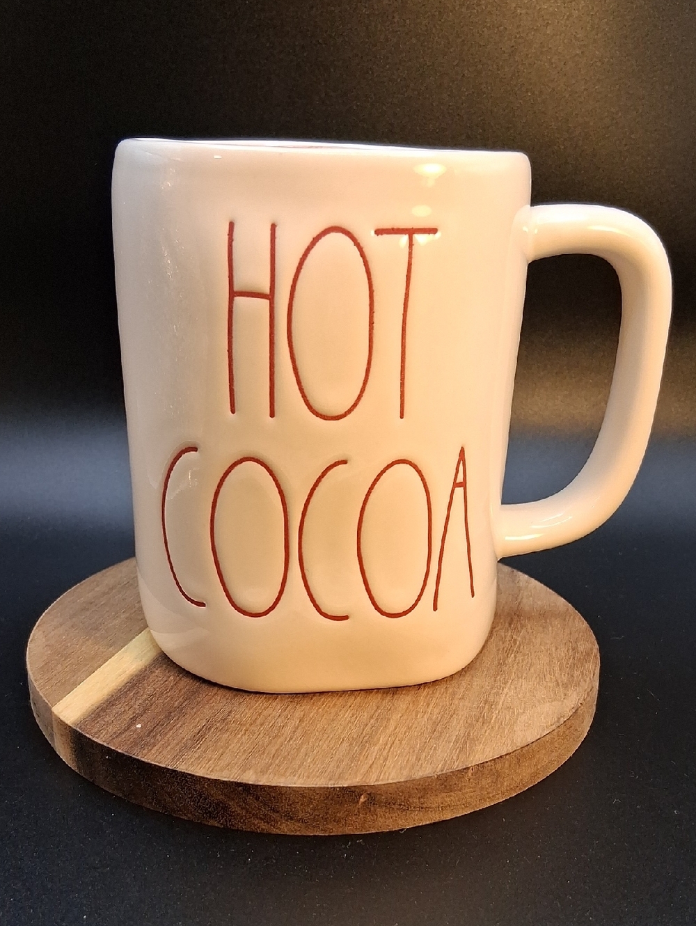Rae Dunn Cream Ceramic Mug with Black Logo